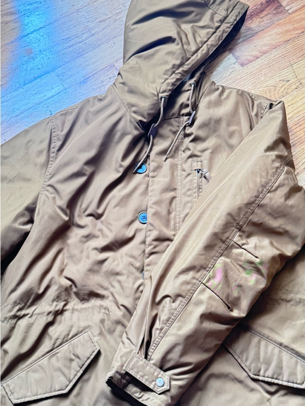 Old Navy Hooded Field Parka Jacket - Brown - Picture 6 of 6
